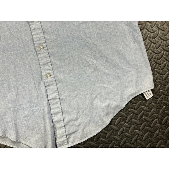 Members Only Shirt Adult Extra Large Tall Blue Button Up Short Sleeve Preppy Men - Picture 5 of 13